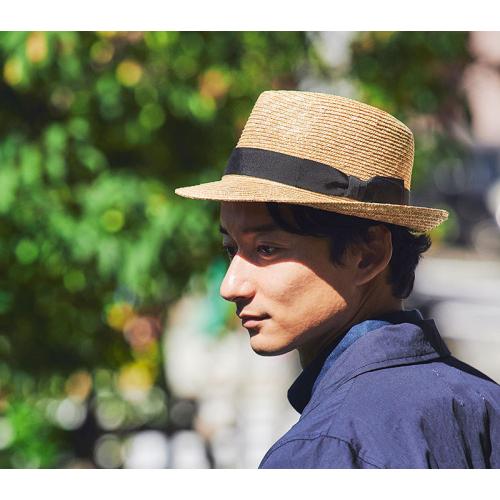 ＜田中帽子店＞ファーロ　麦わら中折れハット