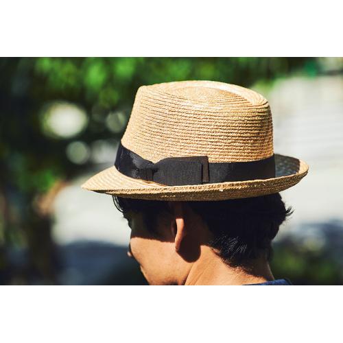 ＜田中帽子店＞ファーロ　麦わら中折れハット