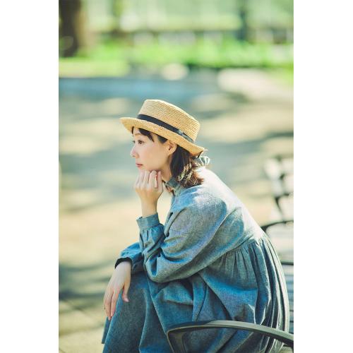 ＜田中帽子店＞ブリス２　ラフィアポークパイハット