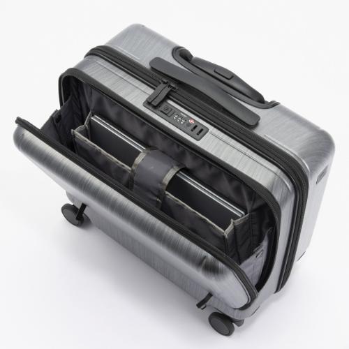 ＜ace.＞ジェットエクセル　25L　フロントオープンキャスターストッパー付機内持込スーツケース 06855