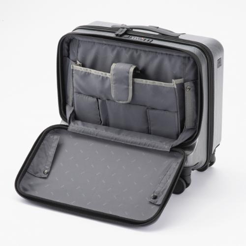 ＜ace.＞ジェットエクセル　25L　フロントオープンキャスターストッパー付機内持込スーツケース 06855