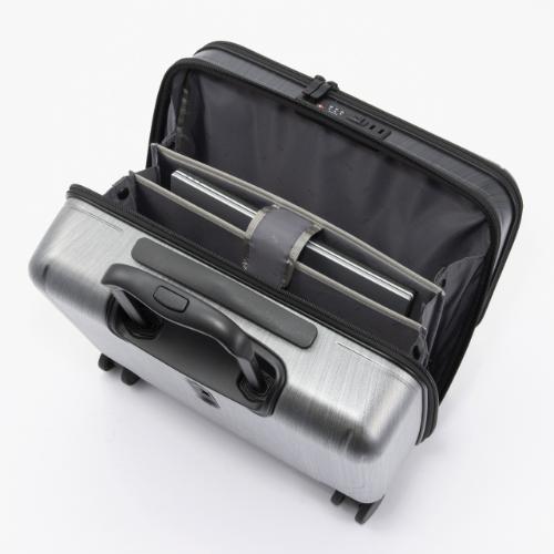 ＜ace.＞ジェットエクセル　25L　フロントオープンキャスターストッパー付機内持込スーツケース 06855