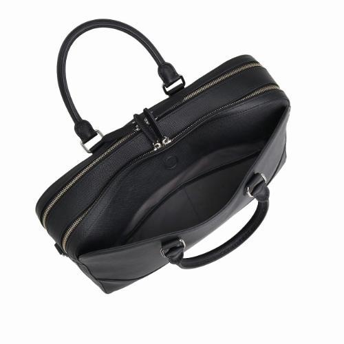 ＜ultima TOKYO＞デルフィーノ　B4/14.0インチPC収納可能　牛革シボ型押し2気室ブリーフケース11952