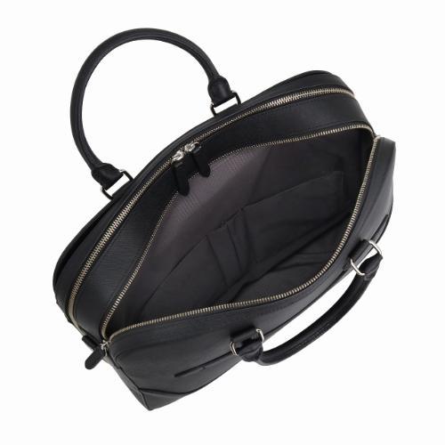 ＜ultima TOKYO＞デルフィーノ　B4/14.0インチPC収納可能　牛革シボ型押し2気室ブリーフケース11952