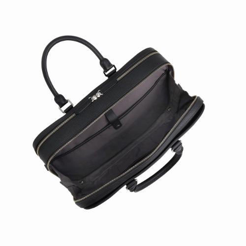 ＜ultima TOKYO＞デルフィーノ　B4/14.0インチPC収納可能　牛革シボ型押し2気室ブリーフケース11952