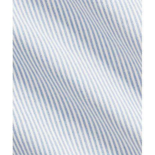 ＜ポロ ラルフ ローレン＞カスタムフィット ボタンダウン オックスフォードシャツ／ブルー×ホワイト ストライプ