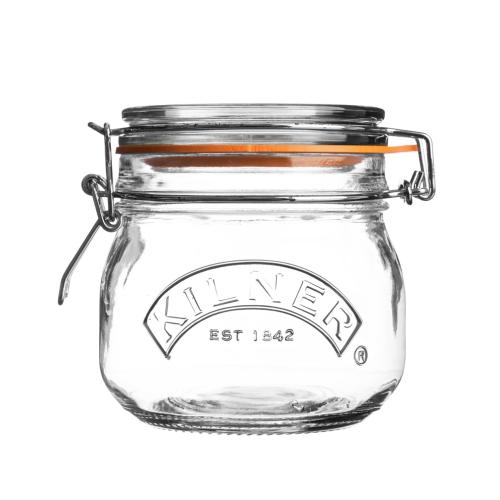 ＜KILNER＞キルナーラウンドクリップトップジャー0.5L
