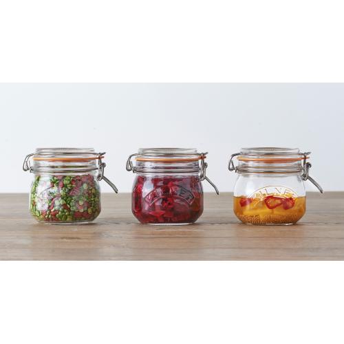 ＜KILNER＞キルナーラウンドクリップトップジャー0.5L