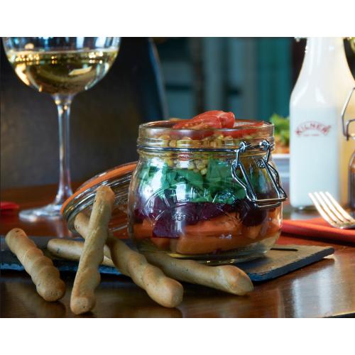 ＜KILNER＞キルナーラウンドクリップトップジャー0.5L