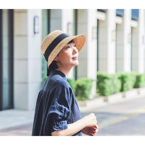 ＜田中帽子店＞アンヌ 麦わら女優帽