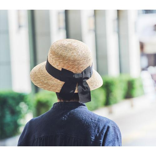 ＜田中帽子店＞アンヌ 麦わら女優帽