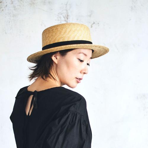 ＜田中帽子店＞マラン・フェム 麦わらカンカン帽