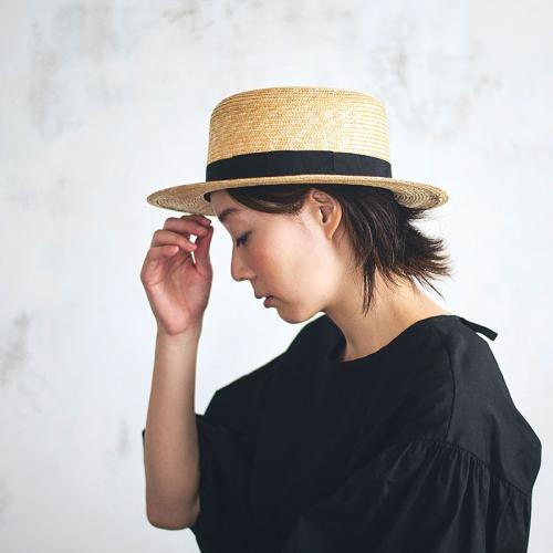 ＜田中帽子店＞マラン・フェム 麦わらカンカン帽