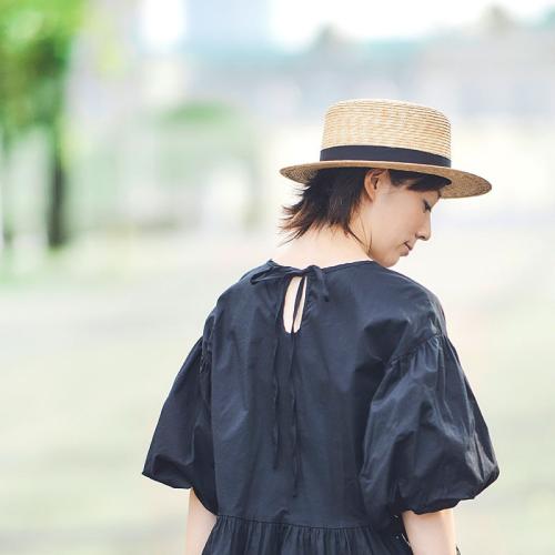 ＜田中帽子店＞マラン・フェム 麦わらカンカン帽