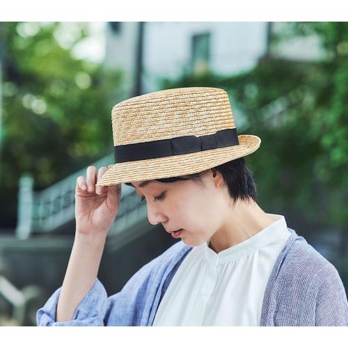 ＜田中帽子店＞コレット 麦わらハット