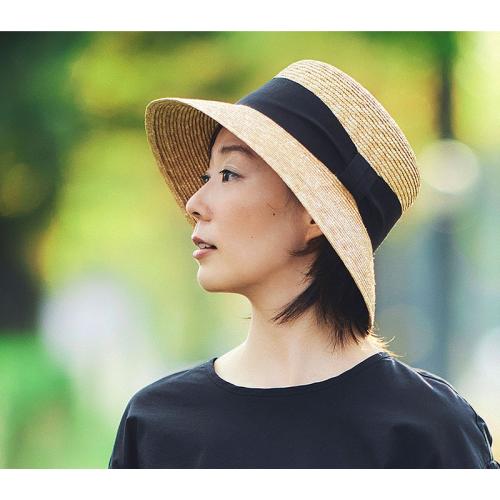 ＜田中帽子店＞アニカ 麦わら女優帽