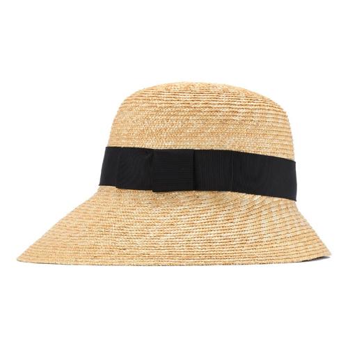 ＜田中帽子店＞ステラ 麦わら広つば女優帽