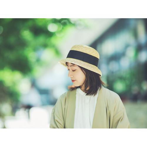 ＜田中帽子店＞シエル 麦わらクロッシェ