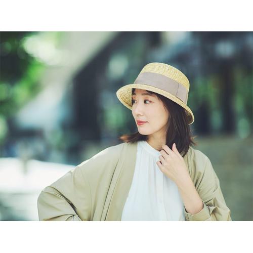 ＜田中帽子店＞シエル 麦わらクロッシェ