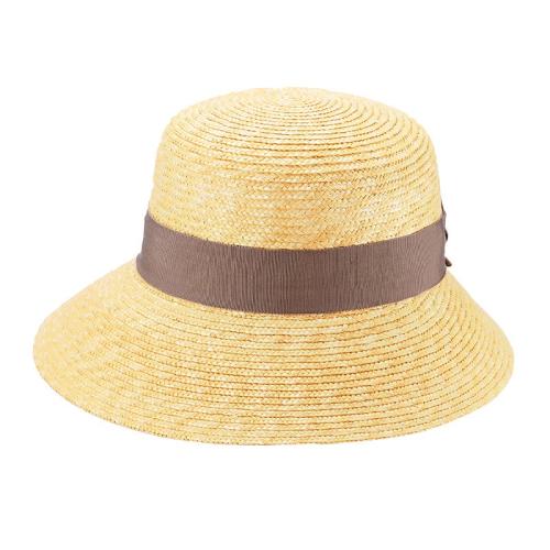 ＜田中帽子店＞オリビア 麦わら女優帽