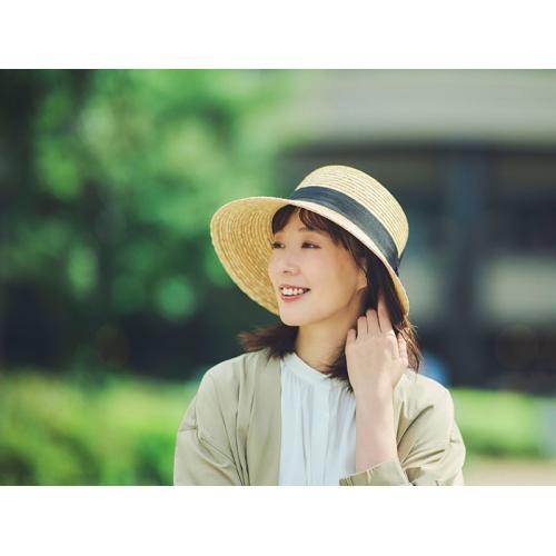 ＜田中帽子店＞オリビア 麦わら女優帽