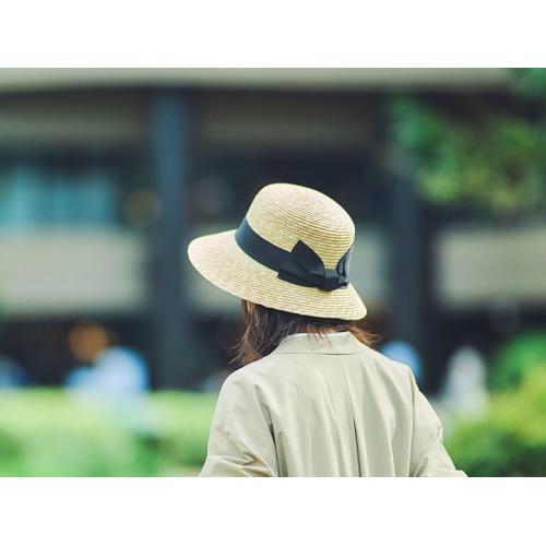 ＜田中帽子店＞オリビア 麦わら女優帽
