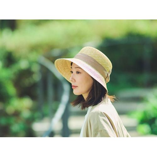＜田中帽子店＞オリビア 麦わら女優帽