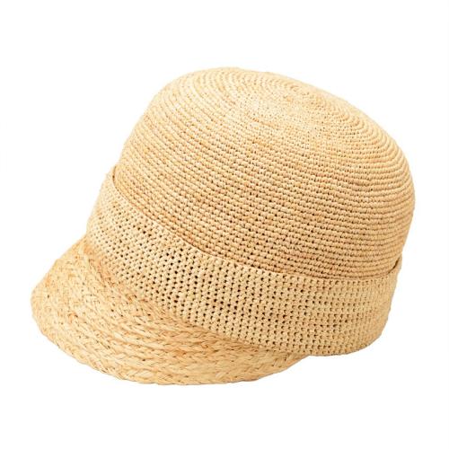 ＜田中帽子店＞ミミ ラフィアキャスケット