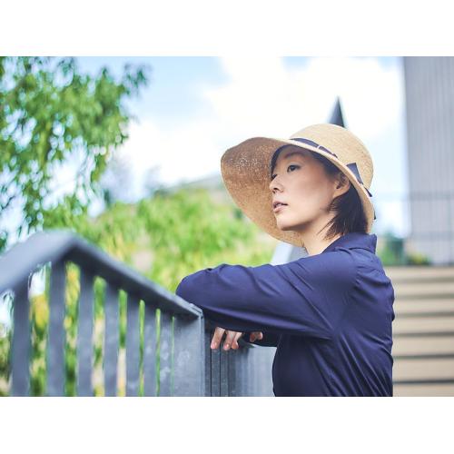 ＜田中帽子店＞クロエ2 畳めるラフィアハット