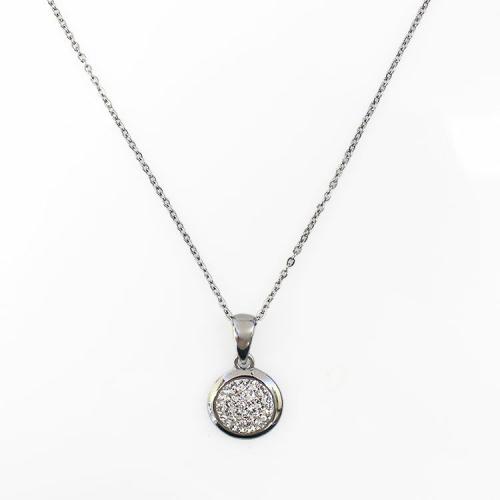 ＜アビステ＞サークルパヴェペンダント