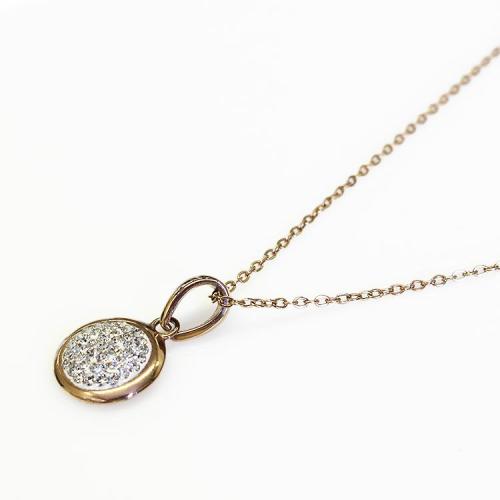 ＜アビステ＞サークルパヴェペンダント