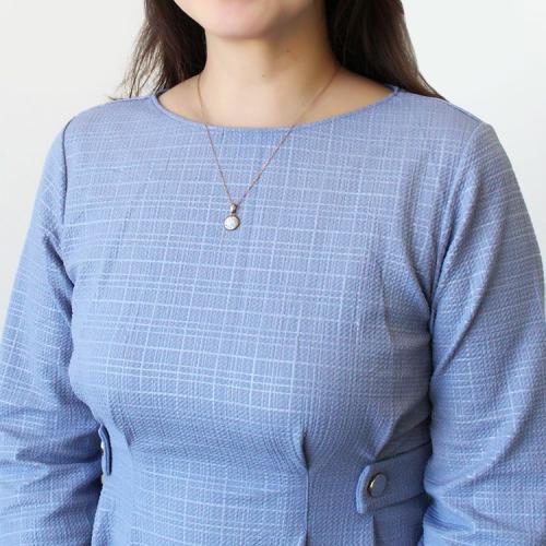 ＜アビステ＞サークルパヴェペンダント