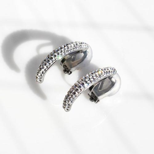 ＜アビステ＞パヴェラインイヤリング