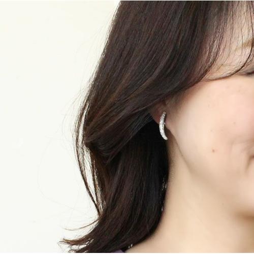 ＜アビステ＞パヴェラインイヤリング