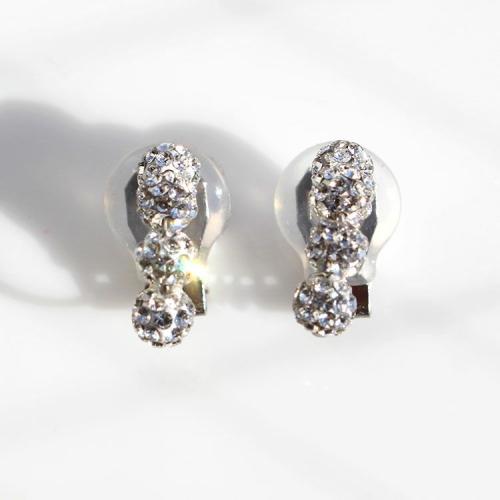 ＜アビステ＞パヴェボールイヤリング