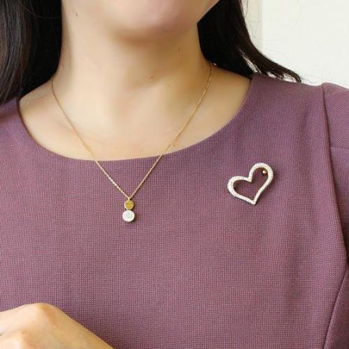 ＜アビステ＞ハートブローチ