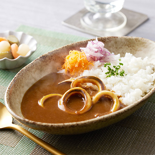 イカカレー3箱、サザエカレー3箱