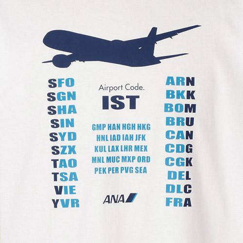 ＜ANAオリジナル＞国際線就航地3レターTシャツ（イスタンブール）