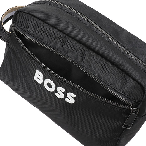 ＜BOSS＞ロゴトラベルポーチ　コントラストロゴ