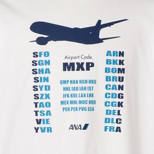 ＜ANAオリジナル＞国際線就航地3レターTシャツ(ミラノ)