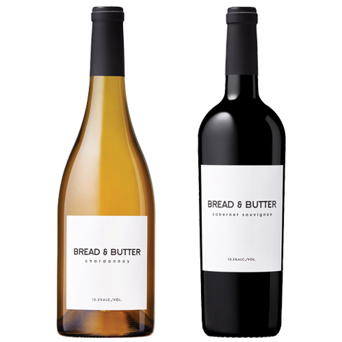 【送料当社負担】カリフォルニアワイン好きに送る新鋭ワイナリー「ブレッド＆バター」紅白2本セット