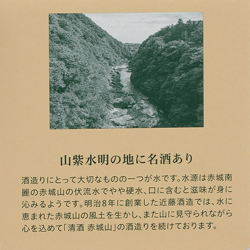 ＜近藤酒造＞赤城山　純米吟醸・からくち セット