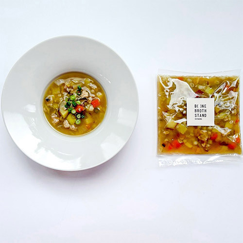 ＜BONEBROTH STAND OKINAWA＞「発酵」ボーンブロスで作る2種類のミネストローネとクラムチャウダーの具沢山スープセット