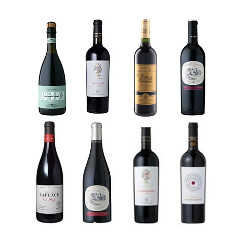 【送料当社負担】ワインでエイジングケア！フランス×イタリア赤ワイン8本セット