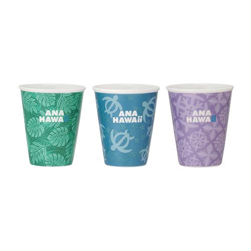 ＜ANAオリジナル＞機内紙コップデザイン陶器マグセット（ホノルル便）