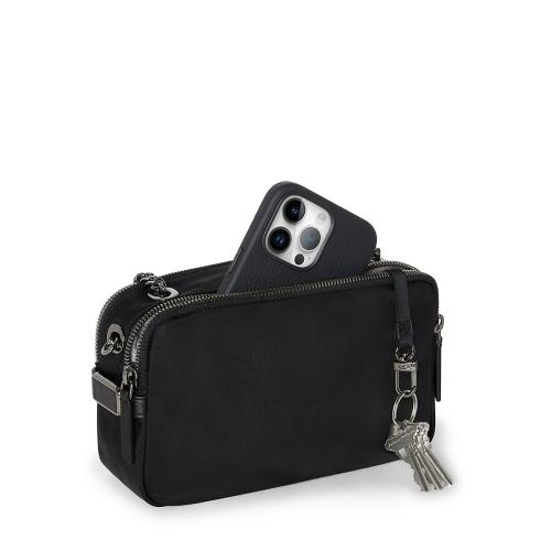 ＜TUMI＞VOYAGEUR「コレット」クロスボディ  ブラック/ガンメタル