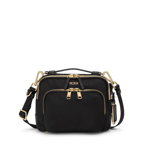 ＜TUMI＞VOYAGEUR 「テガン」クロスボディ  ブラック/ゴールド