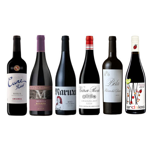 【送料当社負担】スペインを満喫！銘醸地を巡る赤ワイン6本セット