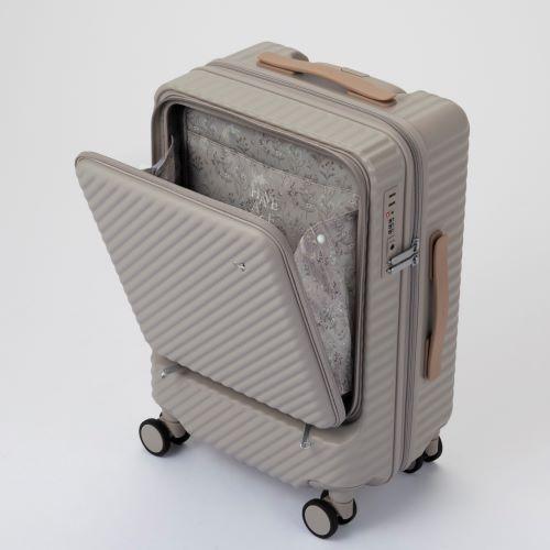 ＜HaNT＞ココント　34L　機内持込対応　フロントポケット2-3泊向けストッパー付ケース　05513