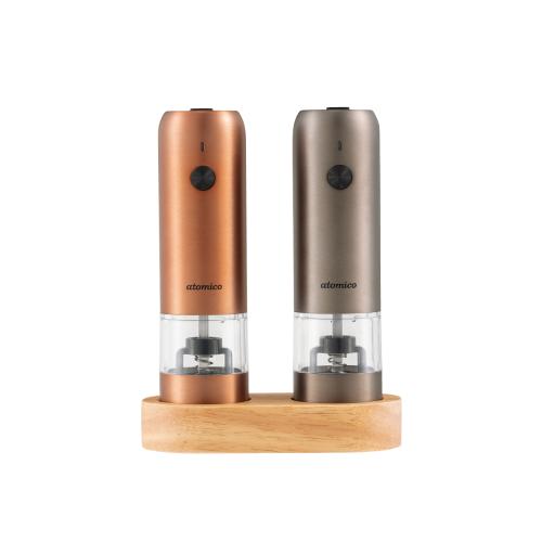 ＜atomico＞ソルト＆ペッパー電動ミル 充電式